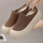 Summer women's knitted slip-on thick sole sandals