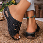 Summer women's casual large size flat sandals