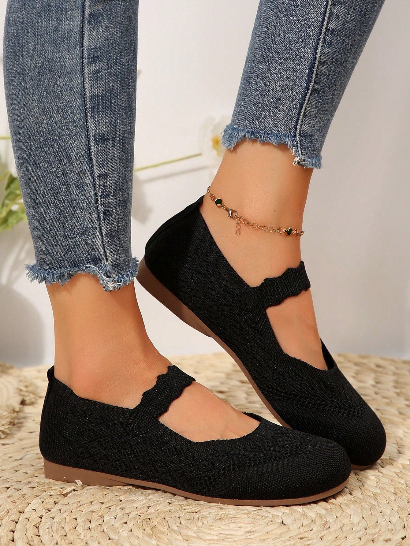 2026 Autumn Women All Season Knit Flat Shoes