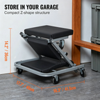2-in-1 Folding Creeper Stool