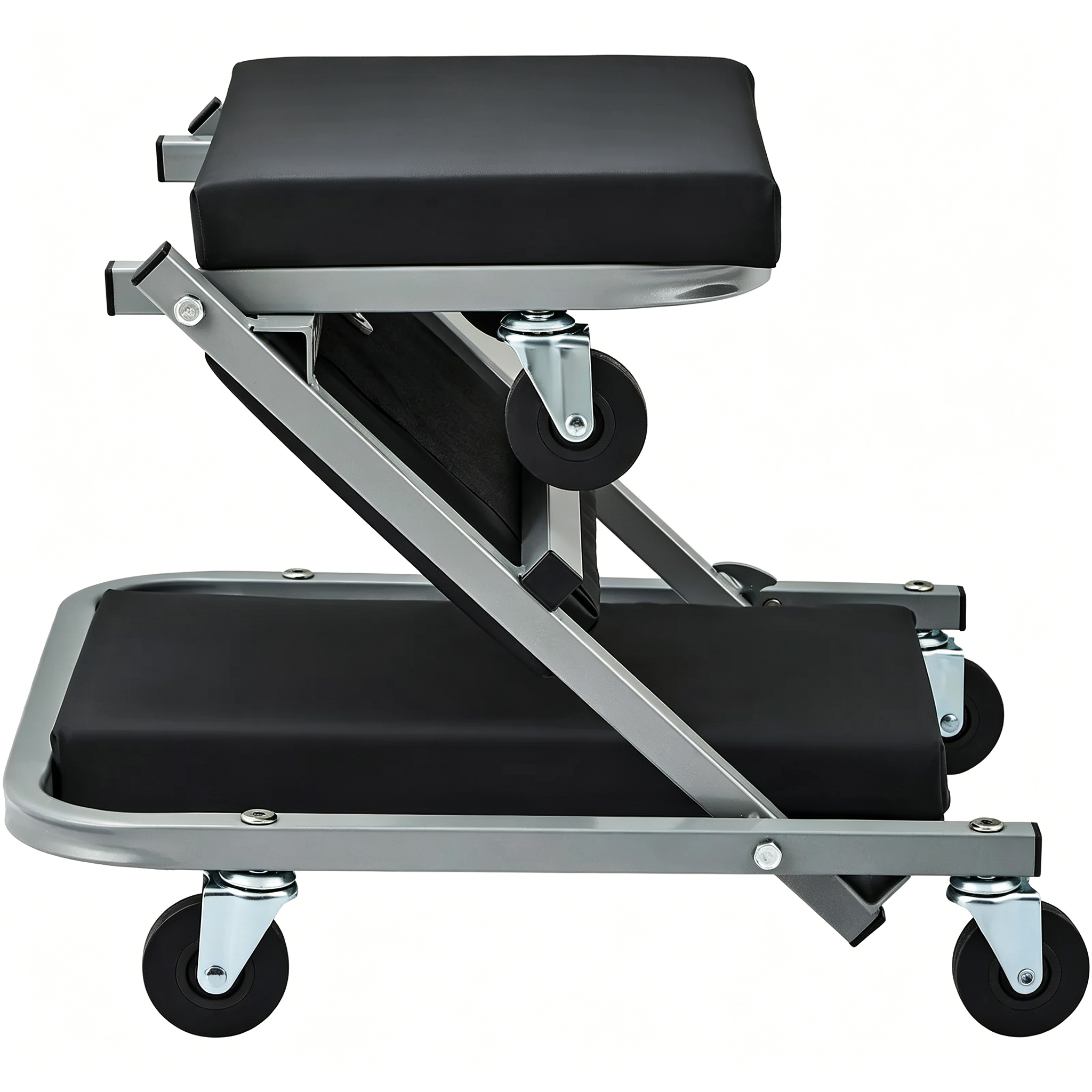 2-in-1 Folding Creeper Stool