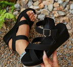 Women's Wedge Platform Ankle Strap Sandals