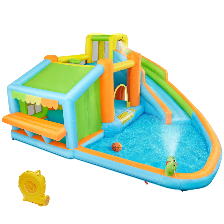 8-in-1 Kids Inflatable Water Bounce House