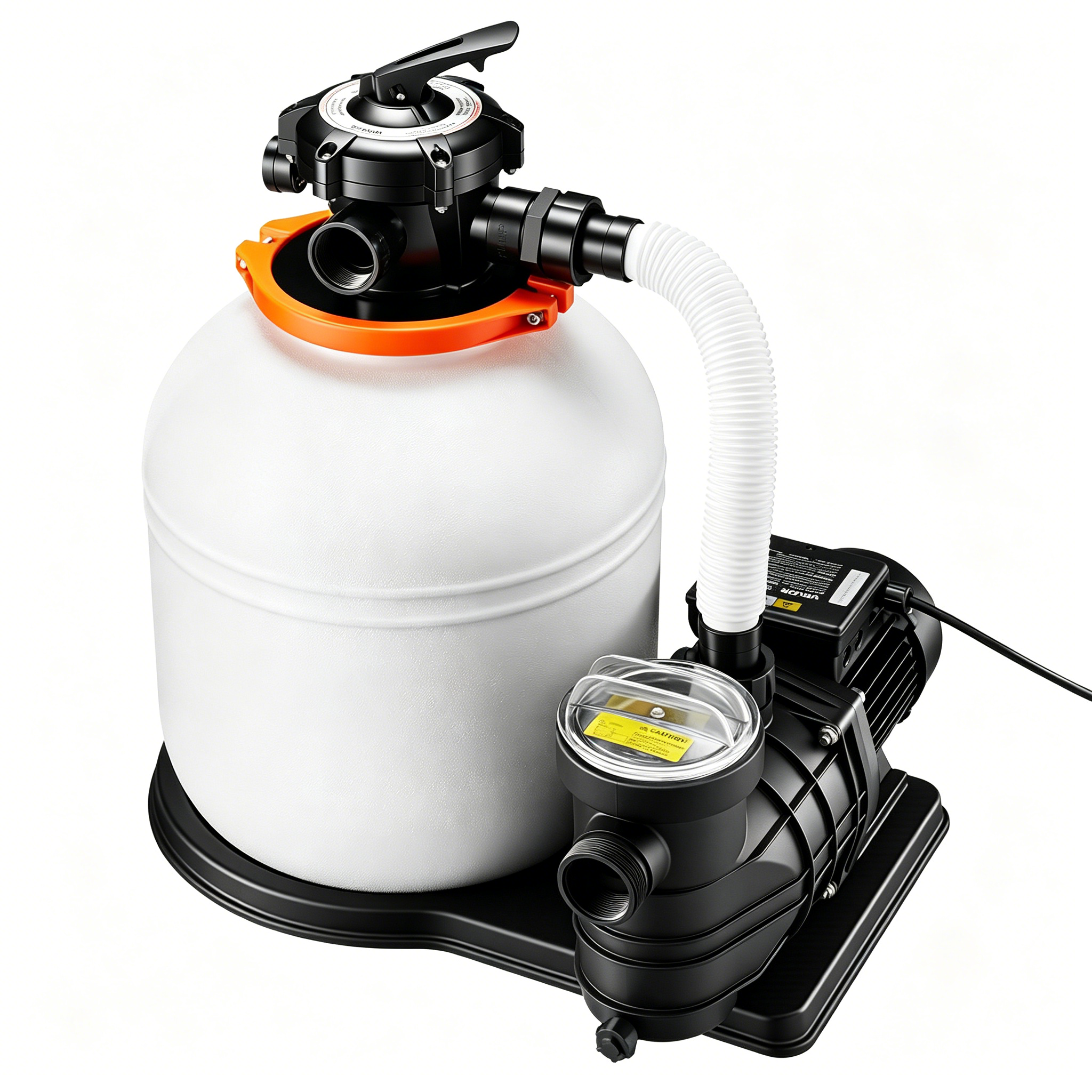 1HP Above Ground Pool Sand Filter Pump – 12/14/16 Inch, Timer