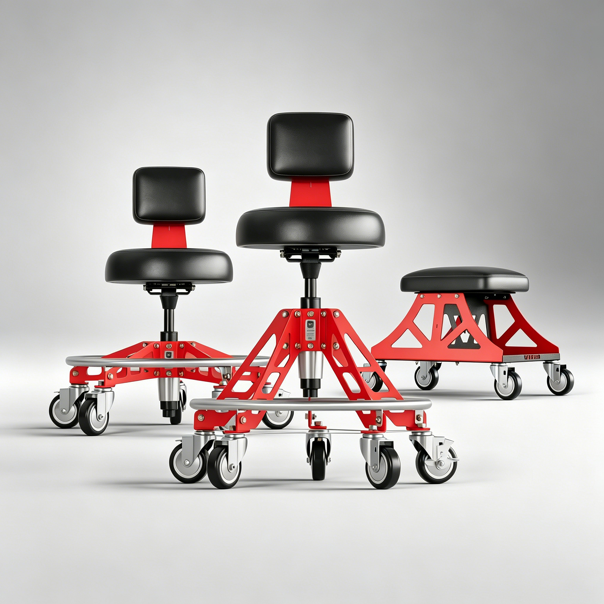 3-Piece Heavy Duty Shop Stool Set · USA Made