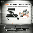 2-in-1 Folding Creeper Stool