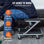 2-in-1 Folding Creeper Stool