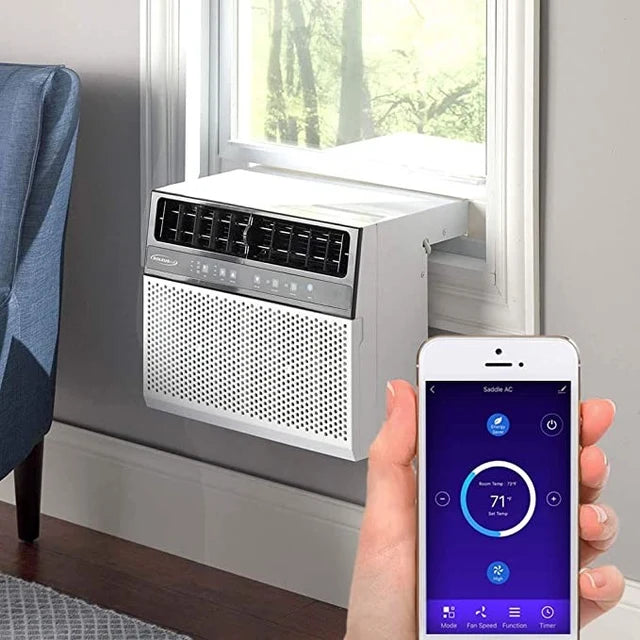 8000 BTU U-Shaped Saddle Window Air Conditioner with Smart Wifi