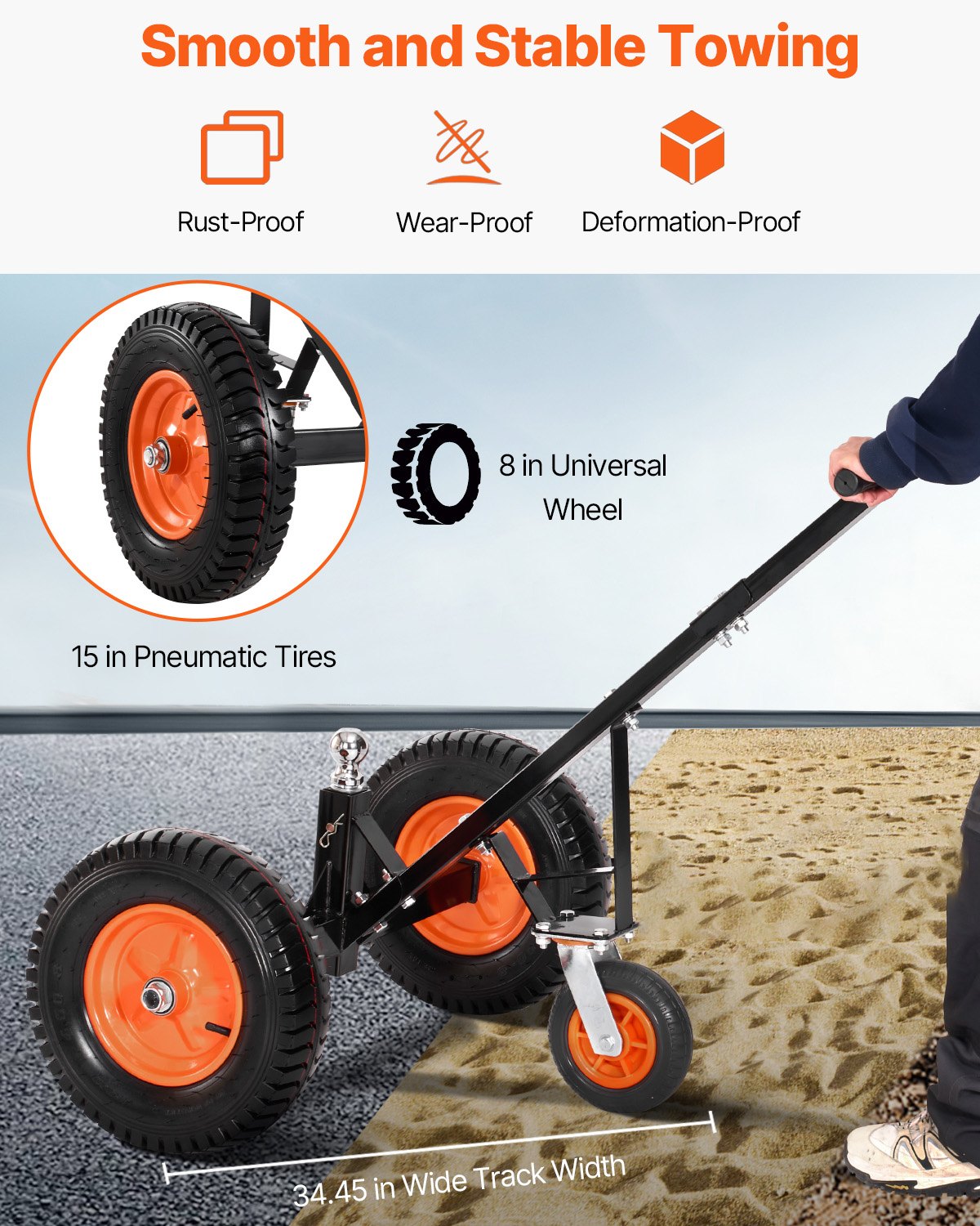 Heavy-Duty Trailer Dolly